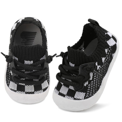 BARERUN Baby Shoes Baby First Walking Shoes Infant Sneakers Wide Barefoot Slip on Soft Sole Boys Girls Crib Shoe Toddler Breathable Lightweight House Socks