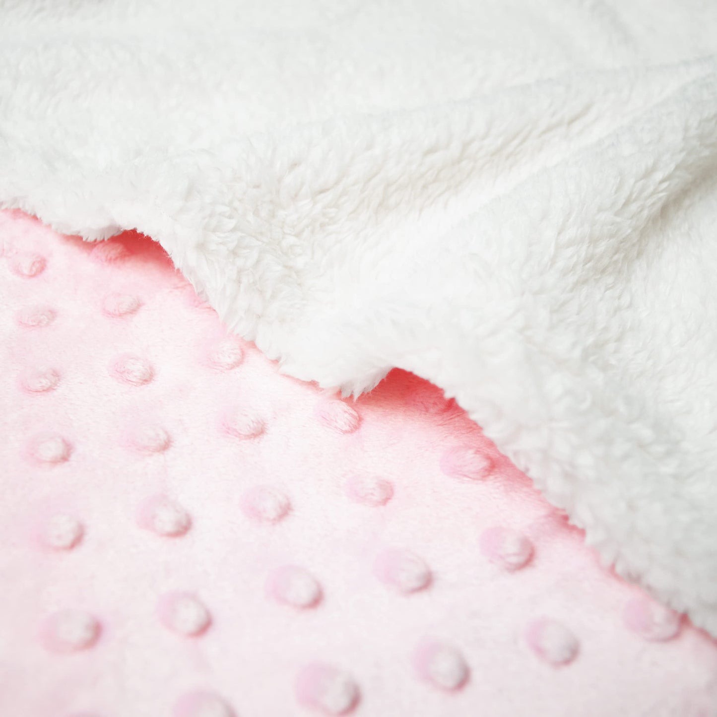 American Baby Company Heavenly Soft Chenille Sherpa Receiving Blanket, 3D Pink, 30" x 35", Warm and Cozy for Boys and Girls, Ideal for Baby Carrier, Stroller, and Travel