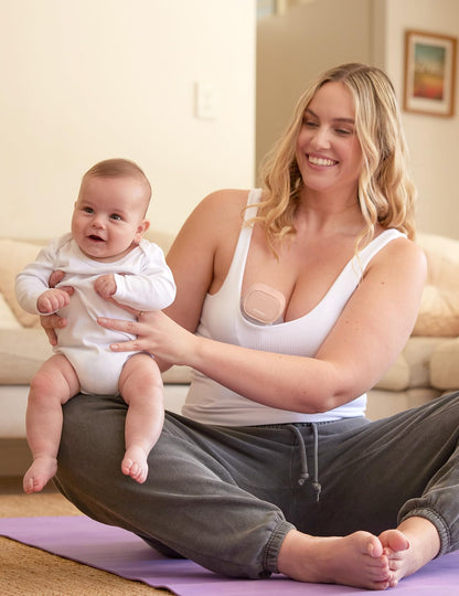 Momcozy S9 Pro Upgraded Wearable Breast Pump, Hands-Free Design with Extended Battery Life & LED Display, Double Electric Portable Pump with 2 Modes & 9 Levels, 24mm, 2-Pack, Gray