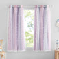 NICETOWN Nursery Curtains for Kids, Farmhouse Blackout Curtain Panels for Bedroom, Double Layer Star Hollow-Out Grommet Aesthetic Living Room Toddler Window Curtains, 2 Pcs, W52 x L84, Biscotti Beige