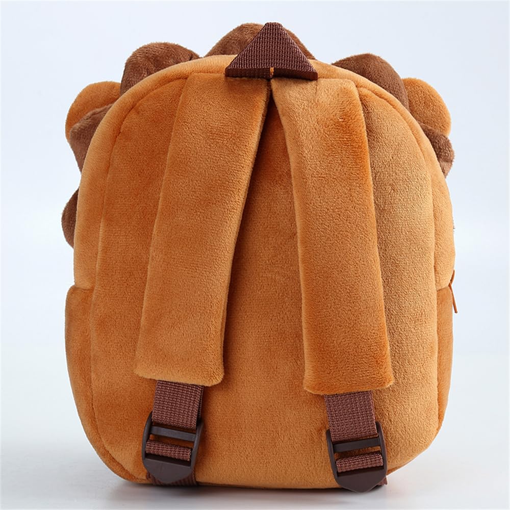 Cute Plush Toddler Backpacks Mini Brown Owl Backpack for Kids Real Littles Backpack for Boy Girl