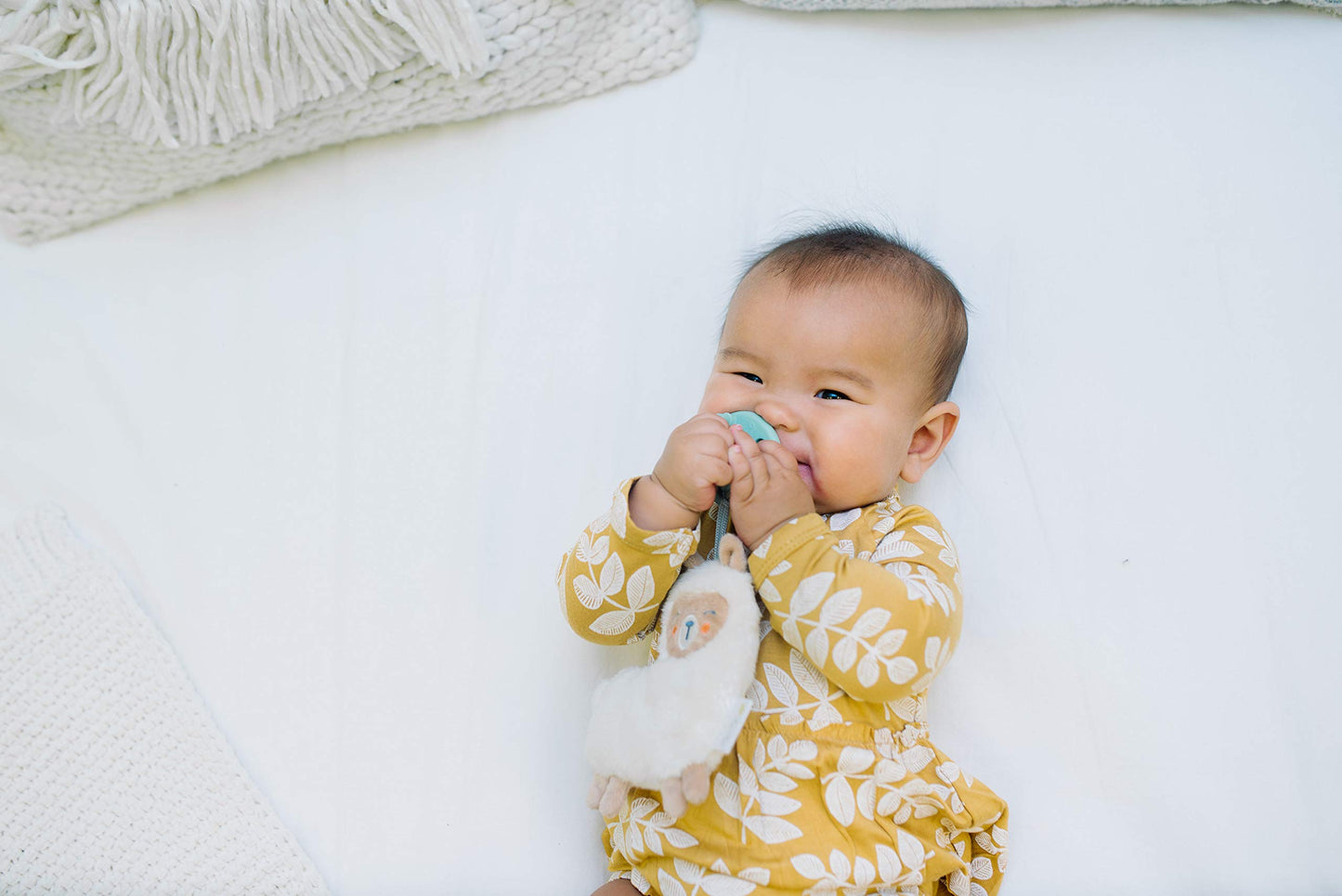 Itzy Ritzy Pacifier & Lovey Set - Includes Silicone Pacifier with Stuffed Animal Lovey - Detachable Plush Unicorn Pacifier Holder & Coordinating Pink Silicone Pacifier, Ideal for Ages 0 Months & Up
