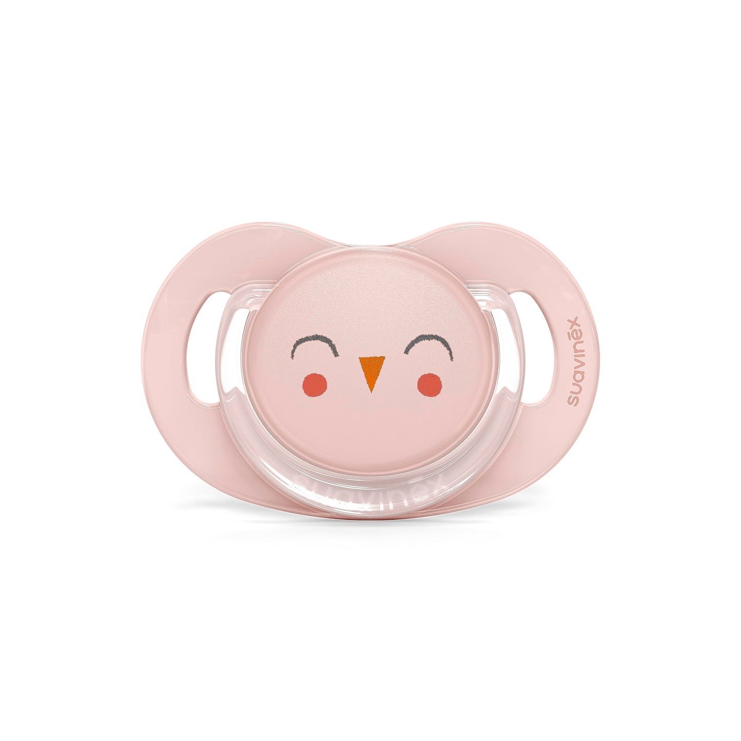 Suavinex Bonhomia SX PRO Physiological Pacifier, Supports Breastfeeding Babies, Pacifiers 18+ Months, 2 Pack Baby Pacifier, Baby Accessories, (Pink/Beige)