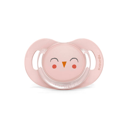 Suavinex Bonhomia SX PRO Physiological Pacifier, Supports Breastfeeding Babies, Pacifiers 18+ Months, 2 Pack Baby Pacifier, Baby Accessories, (Pink/Beige)
