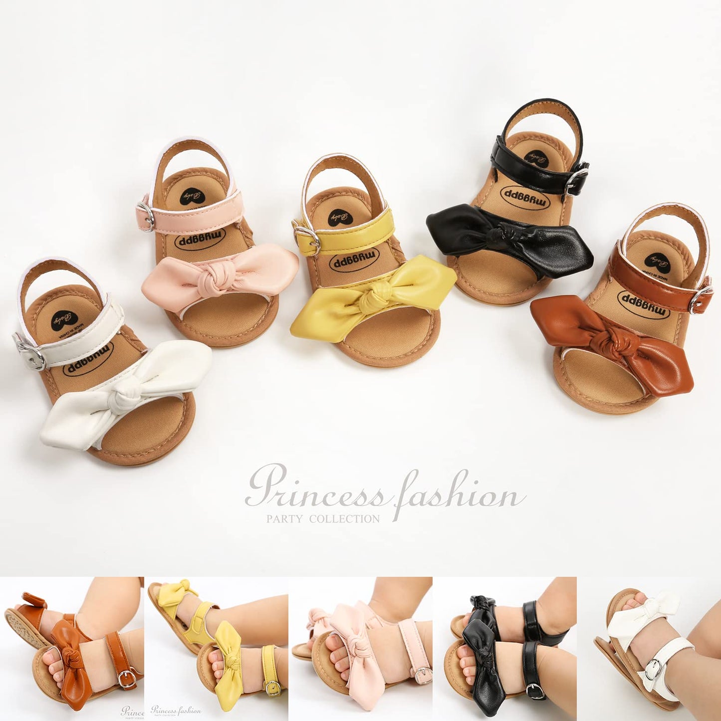 Baby Girls Boys Summer Sandals Unisex Infant Premium Soft Anti-Slip Rubber Sole Toddler Outdoor Beach Walking Shoes