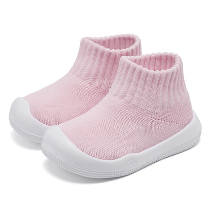 Eashi Baby Boy Girl Non-Skid Indoor Infant Walking Shoes Breathable Warm Elastic Sock Shoes with Memory Sole Protect Toes Outdoor Sneakers