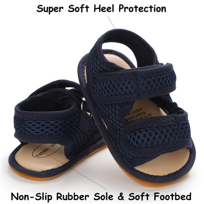 Timatego Baby Boys Girls Sandals Non Slip Soft Sole Outdoor Athletic Shoes Infant Toddler First Walker Crib Summer Shoes 3-18 Months