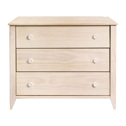 Babyletto Sprout 3-Drawer Changer Dresser with Removable Changing Tray in Washed Natural and White, Greenguard Gold Certified