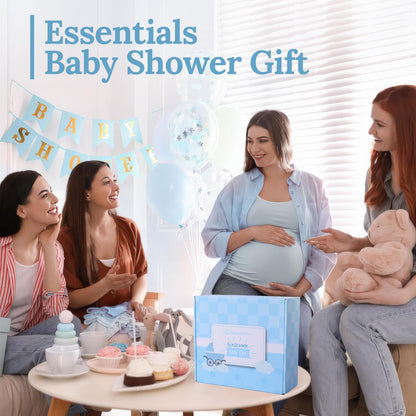 Baby Shower Gifts for Girls - Premium 10-Piece Baby Bundle | Baby Girl Gifts & Baby Gifts for Girls Newborn 0-6 Months | Keepsake Set with Blanket, Bibs, Lovey, Rattle & More