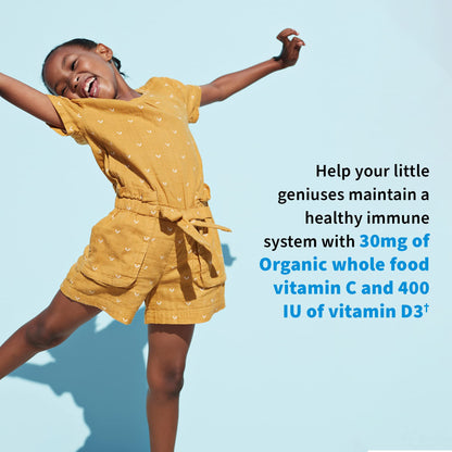 Garden of Life Dr. Formulated Probiotics Organic Kids+ Plus Vitamin C & D - Watermelon - Gluten, Dairy & Soy Free Immune & Digestive Health Supplement, No Added Sugar, 30 Chewables (Shelf Stable)