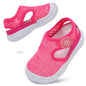 LeIsfIt Toddler Sandals Boys Girls Wide Sandals Kids Water Sandals Barefoot Water Shoes for Beach Swim Lightweight Closed Toe Summer Sandals