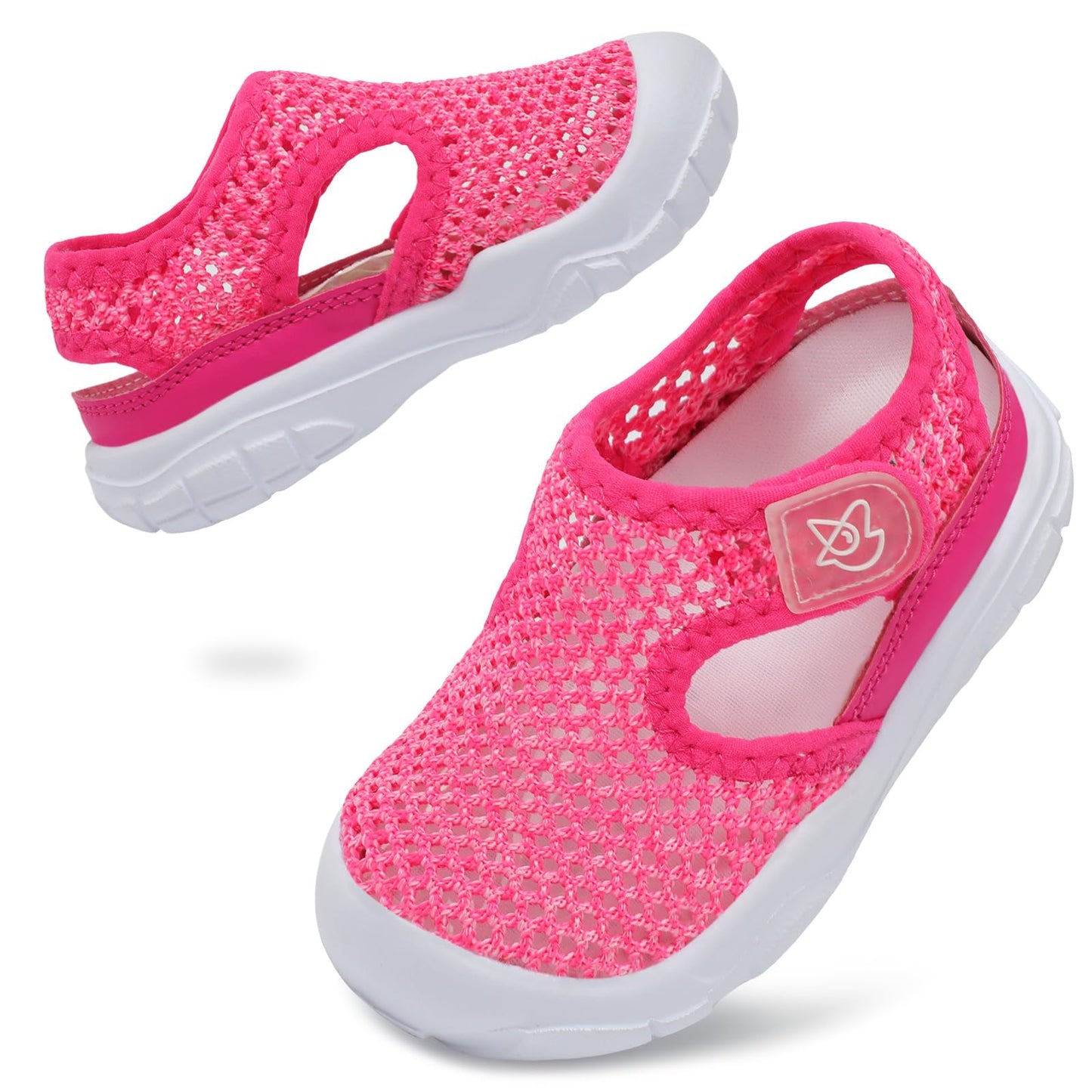 LeIsfIt Toddler Sandals Boys Girls Wide Sandals Kids Water Sandals Barefoot Water Shoes for Beach Swim Lightweight Closed Toe Summer Sandals