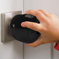 Child Safety Door Knob Cover (4 Pack) Hard-to-Remove Dual-Lock Door Handle Covers for Kids - Reusable Baby Proof Door Knob Locks - Installs Easily, No Tools Needed (White)