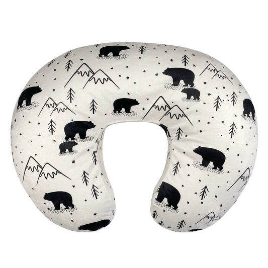 OWLOWLA Nursing Pillow Cover, Breastfeeding Pillow Slipcover Fits Nursing Pillow for Baby Boy Girl(Blush Pink)