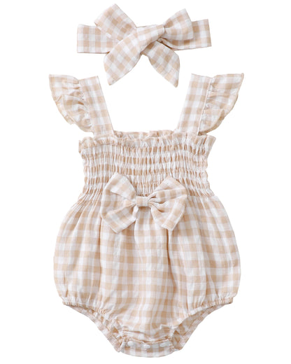 Renotemy Newborn Infant Baby Girl Clothes Rompers Summer Jumpsuits Short Sleeve Romper Infant Baby Clothes Girl