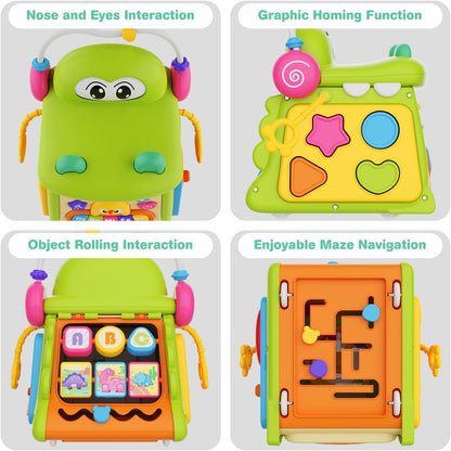 Toys for 1 Year Old Girl Gifts, First Birthday Gifts for Girls Boys, 8-in-1 Multi-Functional Learning Montessori Toddler toys with Learning and Playing, Educational Musical Baby toys 6-12 12-18 Months