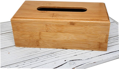 Baby Wipes & Tissue Wooden Dispenser Holder Box | Decorative Container, Reusable in Bathroom Farmhouse Bamboo. Décor Tissue Box Holder | Refillable Baby Wipes Dispenser