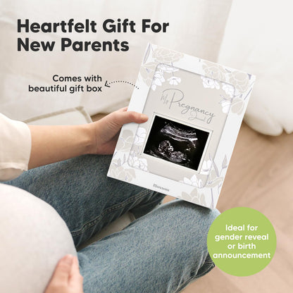 Pregnancy Journal, Pregnancy Announcements - 80 Pages Hard Cover Baby Books For Mom To Be Gift, Baby Memory Book Keepsake, Gender Reveal Gifts For New Moms, Mother's Day Gifts (Clay)