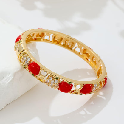 Ethlyn Gold Plated Colorful Openable Kids Baby Girls Bangles Bracelets Birthday Christmas Gifts Birthday Presents for children