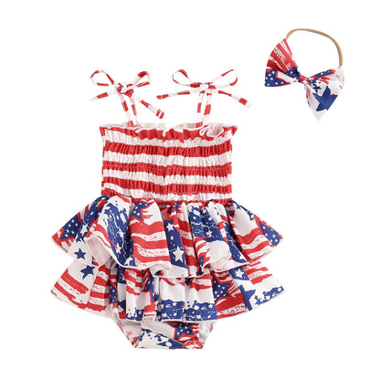 MERSARIPHY Newborn Baby Girl Summer Outfit Sleeveless Ruffle Smocked Halter Tulle Romper Dress One-piece Jumpsuit Clothes