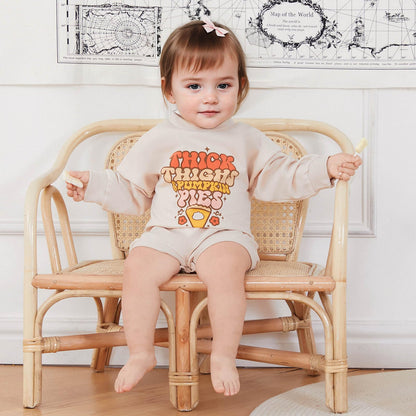 Easter Newborn Baby Girl Clothes Fuzzy Bunny Embroidery Romper Sweatshirt Bubble Jumpsuit Toddler Baby Girl Outfit