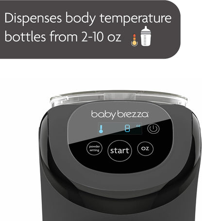 Baby Brezza Formula Pro Mini Baby Formula Mixer Machine Fits Small Spaces and is Portable for Travel– Bottle Makers Makes The Perfect Bottle for Your Infant On The Go, Charcoal