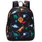 Toddler Backpack for Boys, 12 Inch Kids Dinosaur Backpack for Preschool or Kindergarten, Black