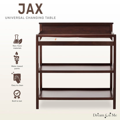 Dream On Me Jax Universal Changing Table, Blush Pink , 34x20x40 Inch (Pack of 1)