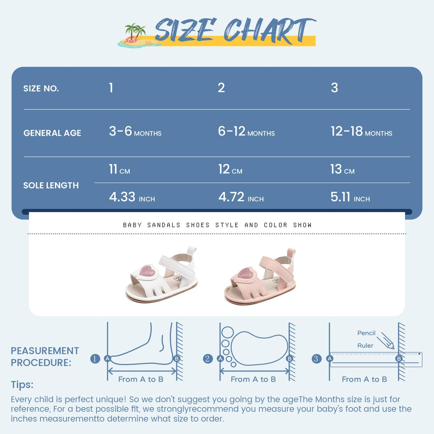 Sawimlgy Baby Girls Boys Sandals Summer Flowers Shoe Rubber Sole PU Leather Mesh Infant Toddler First Walkers Princess Dress Outdoor Shoes