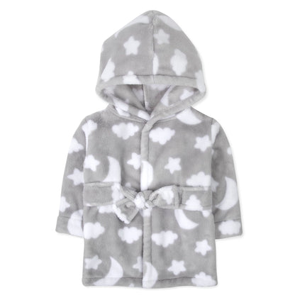 Baby and Infant Bath Robe with Hood and Baby Beach Cover Up for Boys and Girls 0-9 Months (Enchanted Evening)