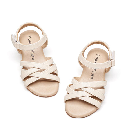 Felix & Flora Toddler Girl Sandals - Little Girl Easter Summer Dress Shoes Lightweight Open Toe Beach Holiday.