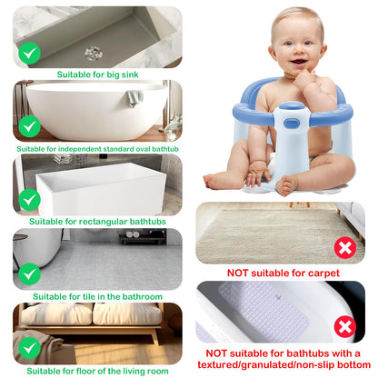 Baby Bath Seat, Infant Bathtub Seats for Babies Sitting Up Aged 6-24 Months, New Baby Bath Tub-Protect Toddlers Skin and Back Support, Soft Non-Slip Cushions Extra Added (Deep Pink)