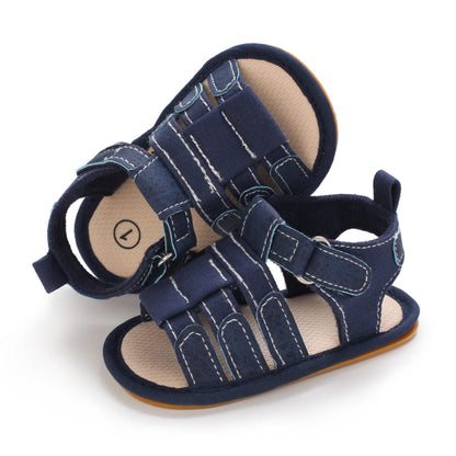 myppgg Baby Boys Girls Summer Sandals Non-Slip Soft Sole Infant Slippers Cotton Crib Shoes for Toddler First Walkers