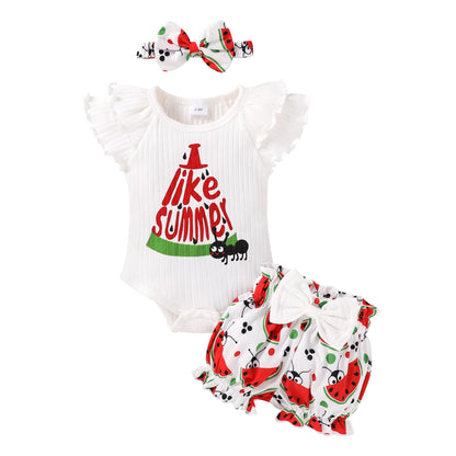YOUNGER TREE Newborn Infant Baby Girl Clothes Romper Shorts Set Floral Summer Outfits Cute Baby Girl Clothing