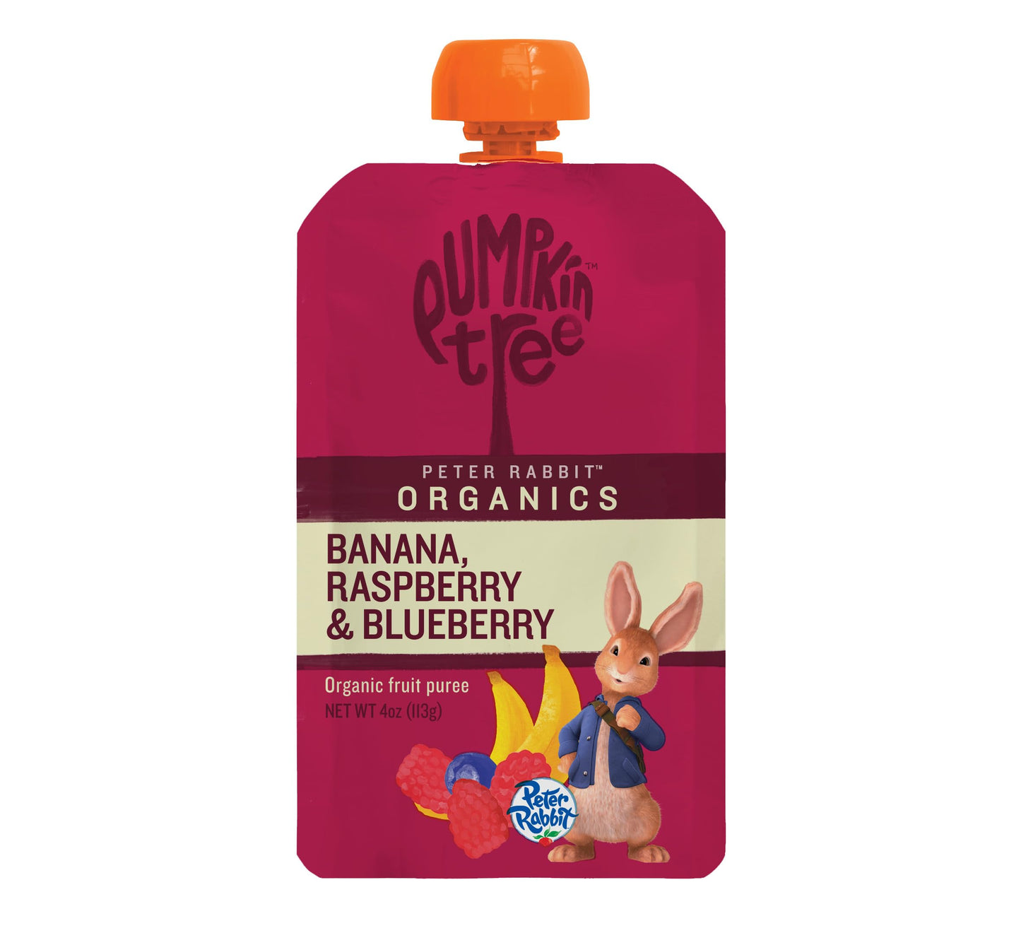 Peter Rabbit Organics Fruit Vegetable, Squeezable Pouches, 4 Ounce (Pack of 18)