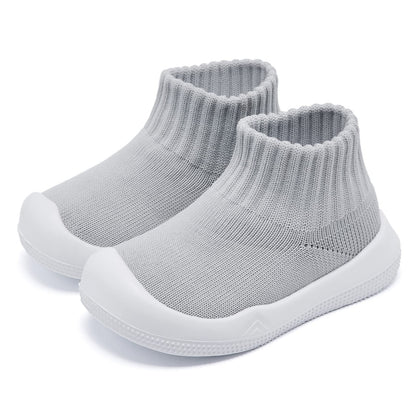 Eashi Baby Boy Girl Non-Skid Indoor Infant Walking Shoes Breathable Warm Elastic Sock Shoes with Memory Sole Protect Toes Outdoor Sneakers