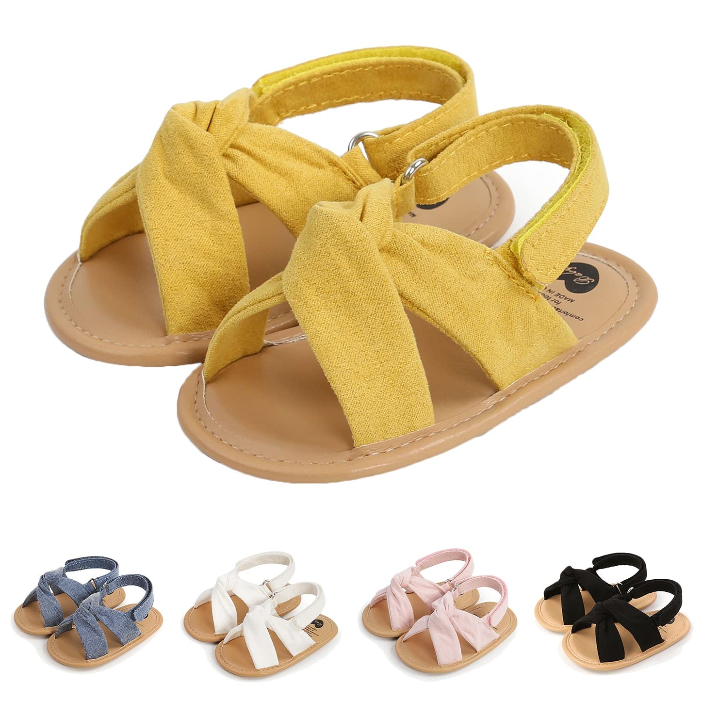 Infant Baby Girls Boys Summer Sandals Premium Unisex Non Slip Rubber Soft Sole Breathable Toddler First Walker Outdoor Beach Shoes