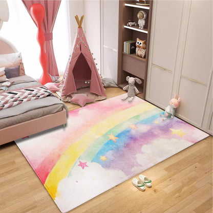 ABREEZE Kids Rug Play Mat Ultra Soft Rugs for Bedroom, 3.3'x5' Non Slip Cartoon Children Nursery Rug Area Rug Kids Carpet for Bedroom Decor Playroom Living Room