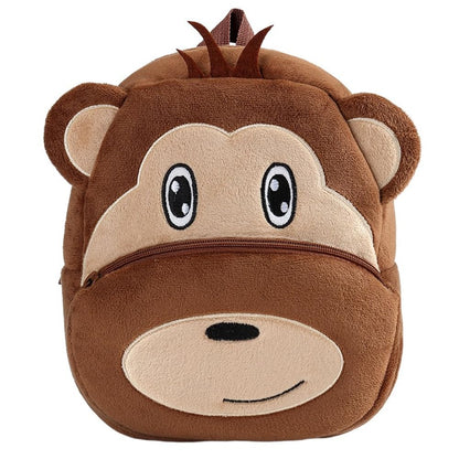 Cute Plush Toddler Backpacks Mini Brown Owl Backpack for Kids Real Littles Backpack for Boy Girl