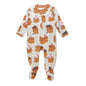 HonestBaby Sleep & Play Footed One-Piece Pajama Sleeper 100% Organic Cotton, Baby Boys