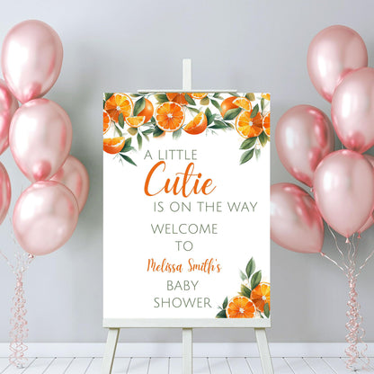 Personalized A Little Snowflake Is On The Way Welcome Sign, Pink, Girl, Winter Baby Shower Canvas