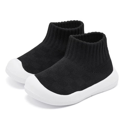 Eashi Baby Boy Girl Non-Skid Indoor Infant Walking Shoes Breathable Warm Elastic Sock Shoes with Memory Sole Protect Toes Outdoor Sneakers