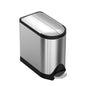 simplehuman Diaper Can with Odorsorb System (Odorsorb Pods and Odorsorb Liners), 18 Liter/ 4.8 Gallon, White Stainless Steel