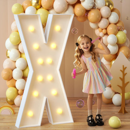 imprsv Marquee Light Up Letters, 3FT Mosaic Letters with Light for Baby Shower Graduation Party Decor, Large A for Engagement Wedding Party Decorations (Need to Assemble)