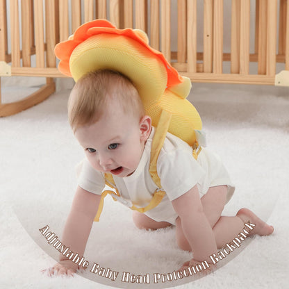 Baby Head Protector Backpack -Soft & Lightweight Pads - Prevents Bebes Backward Fall Astronauts Plush Stuffed