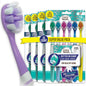 GuruNanda Butter On Gums Toothbrush, ADA Accepted, with 8000+ Ultra Soft Softex Bristles for Sensitive & Receding Gums, Perfect for Whiter Teeth, 8 Ct