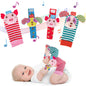 Baby Wrist Rattle Socks and Foot Finder Set Baby Rattles Toys for 0-12 Month, Infant Girl Boy Toys for Babies 3-6 Months, Newborn Hand & Foot Toys for 0 to 9 Months, Baby Easter Gifts