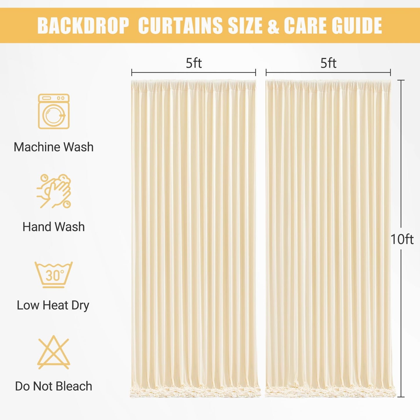 10x10ft Pink Backdrop Curtain with Lights String for Parties Wedding Wrinkle Free Soft Curtains Photo Backdrop Drapes for Girls Birthday Baby Shower Background Decorations 5x10ft, 2 Panels