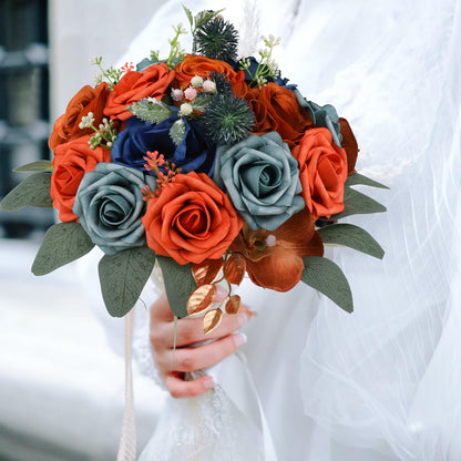 Artificial Flowers Combo for DIY Wedding Bouquets Combo Centerpieces Arrangements Party Bridal Baby Shower Home Decorations-Blush Pink