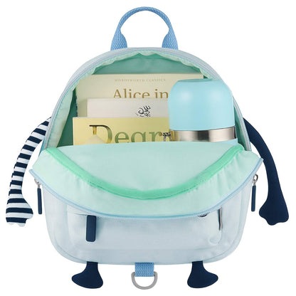 GAGAKU Toddler Backpack with Leash - Mini Kids Backpacks for Boys 2-5 Years Child Safety Backpack 3D Cartoon Animal Anti-Lost Preschool Bags - Blue